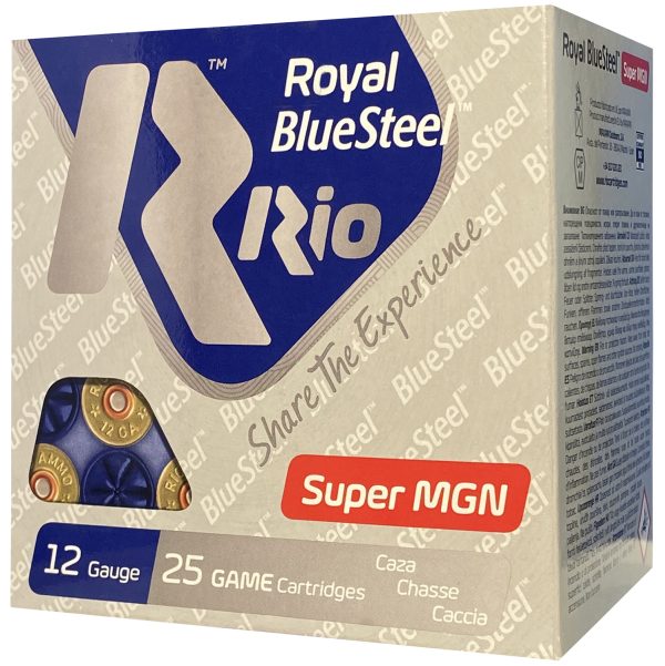 Rio Ammunition RBSM403 BlueSteel Royal 12Gauge 3" 1 3/8oz 25 Per Box/10 Case