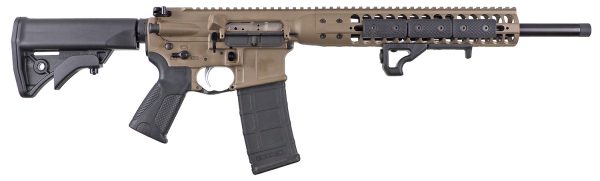 LWRC ICDIR35CK16L Individual Carbine Direct Impingement 350 Legend 5+1 16.10" Threaded, FDE Ambi Rec/M-Lok Handguard, 6 Position Stock, OEM Ultra Combat Grip, Angled Fore Grip