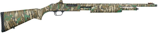 Mossberg 50133 500 Turkey Full Size 410 Gauge Pump 3" 5+1 20" Mossy Oak Greenleaf Vent Rib Barrel & Optics Cut Steel Receiver, Mossy Oak Greenleaf Synthetic Stock, Holosun 407K Red Dot