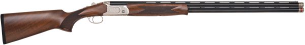 Mossberg 75482 Gold Reserve  Over/Under 20 Gauge 3" 2rd 30" Polished Blued Barrel, Scroll Engraved Polished Silver Rec w/Gold Inlays, Grade A Black Walnut Furniture, Brass Bead Front