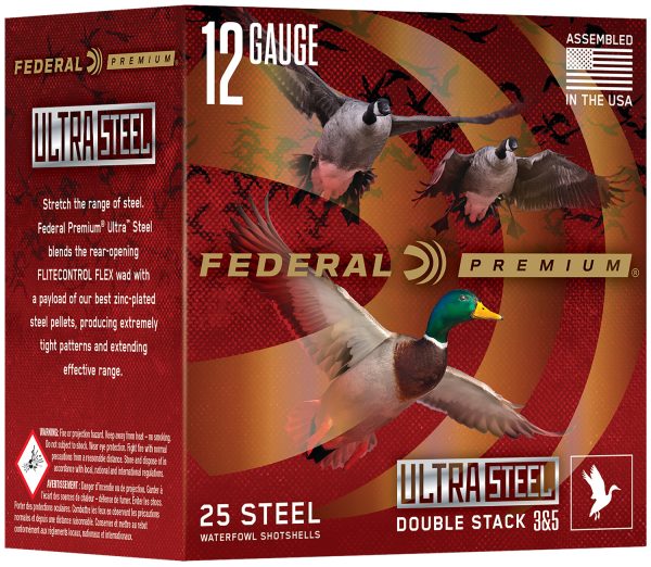 Federal PWUX1422BB Premium  12Gauge 3" 1 1/4 oz 2 Shot 25 Per Box/10 Cs