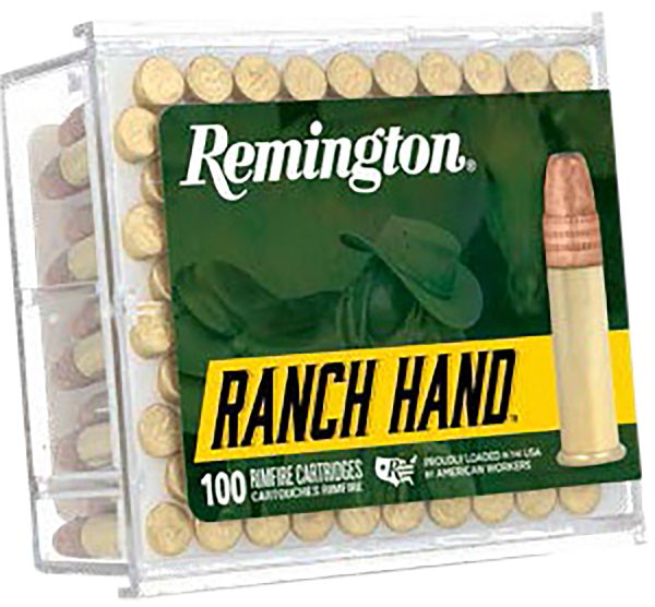 Remington Ammunition R21263 Ranch Hand  22LR 42gr Plated Lead Round Nose 100 Per Box/50 Case