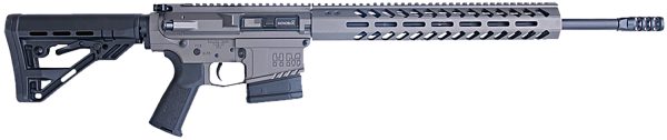 HM Defense HM10243 Titan  243 Win 10+1 20" Black Cerakote Match Grade Barrel, Tungsten Gray Cerakote 14" Picatinny Rail Aluminum Receiver, Black Synthetic Mil-Spec HM Stock, Black Polymer Grip