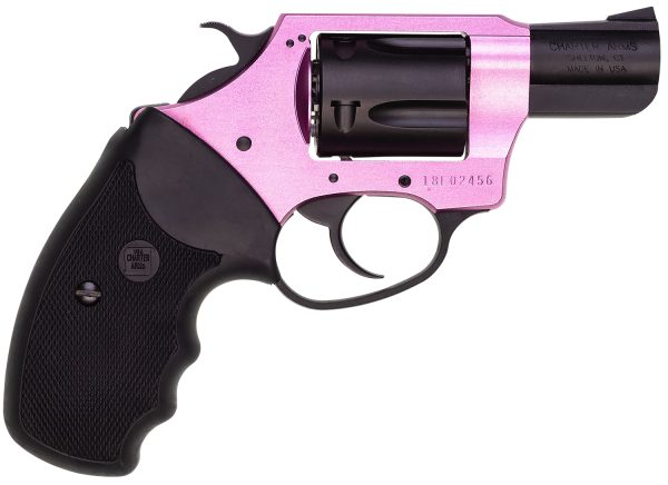 Charter Arms 53835 Pink Lady  38 Special 5rd 2" Black Steel Barrel, Black Cylinder, Black/Pink Aluminum Frame, Black Rubber Grip, Exposed Hammer