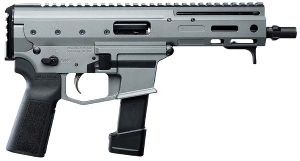 Angstadt Arms AAMDP29PG6 MDP-9  27+1 6" Black Melonite Threaded Barrel Tactical Gray Cerakote Black Polymer Grips