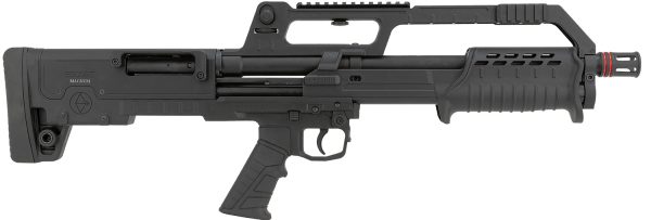 Escort HEBP12180101  BullTac 12 Gauge Pump 3" 5+1 18" Black Steel Barrel, Black Picatinny Rail Aluminum/Polymer Receiver, Bullpup w/Pistol Grip Synthetic Stock