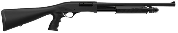 Retay USA GPSTACPG18 GPS  12 Gauge Pump 3" 4+1 18.5" Black Steel Barrel, Matte Black Anodized Aluminum Receiver, Black Fixed w/Pistol Grip Synthetic Stock