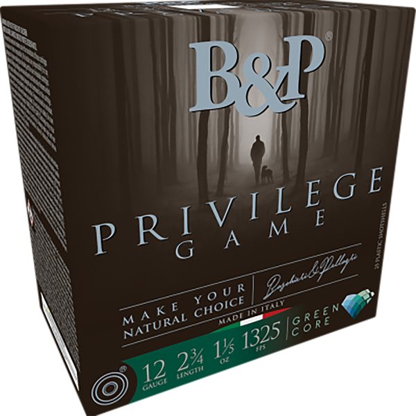 B&p Ammunition 12B15PG5 Privilege Game  12Gauge 2.75" 1 1/5oz 5Shot 25 Per Box/10 Case