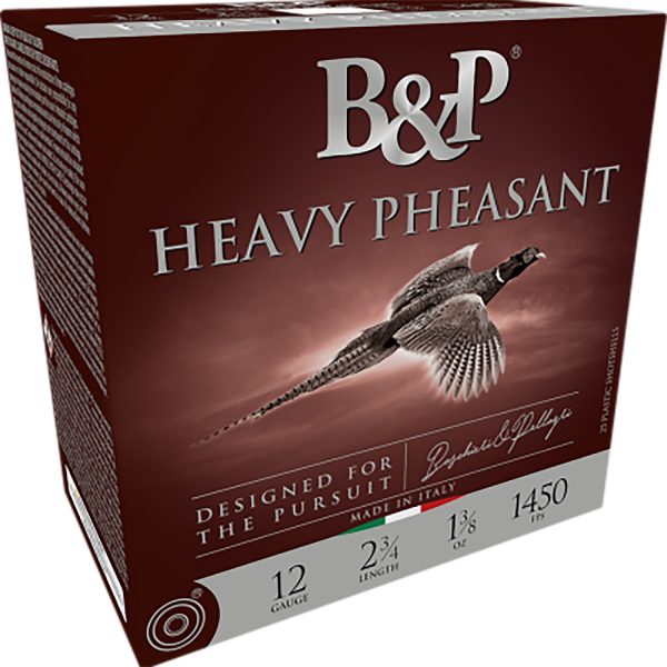 B&p Ammunition 12B38H4 Heavy Pheasant  12Gauge 2.75" 1 3/8oz 4Shot 25 Per Box/10 Case