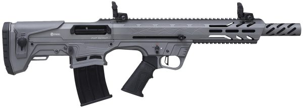 Citadel FRPS1218TG Pup Scout  12 Gauge Semi-Auto 3" 5+1 18.50" Gray Steel Barrel, Picatinny Rail Aluminum Receiver, Picatinny Handguards, Gray Adj Cheek Riser Synthetic Stock, Black Polymer Grip