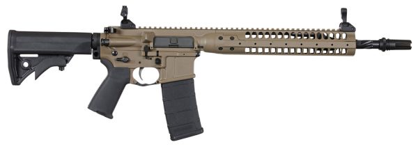 LWRC ICR5PBC14PSP Individual Carbine SPR 5.56x45mm NATO 14.70" 30+1 Patriot Brown, Black Adjustable Stock, Magpul MOE+ Grip