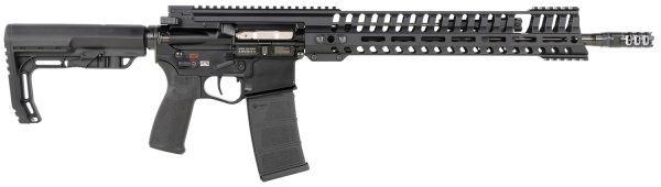 Patriot Ordnance Factory 01143 P415 Edge 223 Rem,5.56x45mm NATO 16.50" 30+1 Black Hard Coat Anodized 6 Position MFT Stock