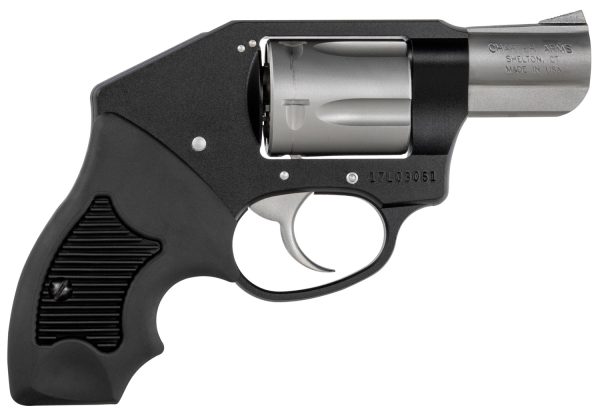 Charter Arms 53911 Off Duty  Compact 38 Special, 5 Shot 2" Matte Stainless Steel Barrel & Cylinder, Black Aluminum Frame w/Black Finger Grooved Rubber Grip