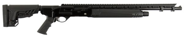 Hatfield Gun Company USA12T SAS  12 Gauge Semi-Auto 3" 4+1 20" Black Smooth Bore Barrel, Black Picatinny Rail Aluminum Receiver, Black Adjustable Synthetic Stock