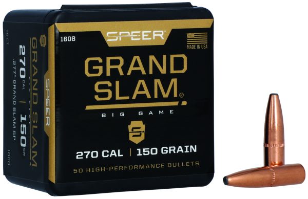 Speer 1608 Grand Slam  270Cal 150gr Soft Point 50 Per Box/5 Case