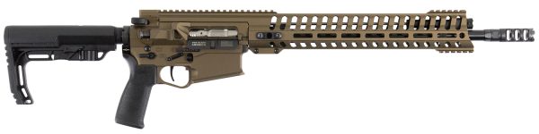 Patriot Ordnance Factory 01467 Revolution Gen4 308 Win,7.62x51mm NATO 16.50" 20+1 Burnt Bronze 6 Position MFT BMS Minimalist Stock MLOK