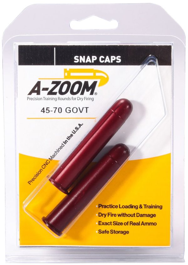 A-Zoom 12231 Rifle Snap Cap 45-70Gov 2Pack