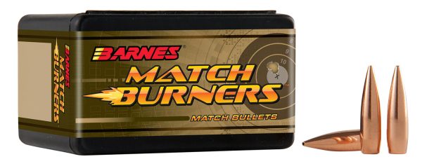 Barnes Bullets 30381 Match Burners  30Cal 155gr Match Burners Boat Tail 100/Box