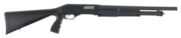 Stevens 19485 320 Security 12 Gauge 3" 5+1 18.50" Matte Blued Carbon Steel Barrel, Black Fixed Pistol Grip Stock, Ambidextrous Includes Fixed Cylinder Bore Choke