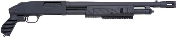 Mossberg 50673 500 FLEX Tactical 12 Gauge 5+1 3" 18.50" Stand-Off Barrel, Blued Metal Finish, Dual Extractors, Synthetic Flex Locking System Stock/Forend & Pistol Grip