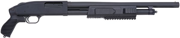 Mossberg 57340 500 JIC FLEX 12 Gauge 5+1 3" 18.50" Cylinder Bore Barrel, Matte Blued Metal Finish, Synthetic Flex Pistol Grip Stock, Includes Custom Carry Case