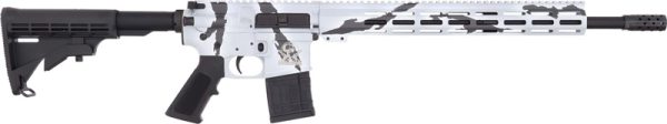 GLFA AR15 RIFLE 223 WYLDE - 16" NIT BBL PURSUIT SNOW CAMO